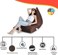 Housses de pouf triangulaire Pouf de pouf d'extérieur Chaises Big Bean Bag pour adultes