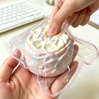 Jouet anti-stress en silicone alimentaire en forme de gâteau, à remontée lente, jouet sensoriel Kawaii à presser, cadeau pour adultes et adolescents de 14 ans et plus