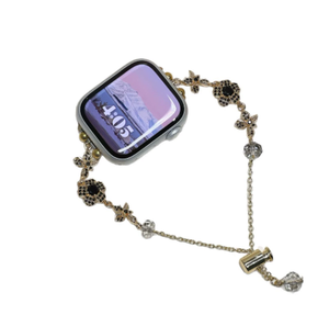 <span class=keywords><strong>Bracelet</strong></span> de montre pour femme en métal perlé en gros pour <span class=keywords><strong>Apple</strong></span> <span class=keywords><strong>Watch</strong></span> 38/40/41 mm 42/44/45 mm série <span class=keywords><strong>7</strong></span> 6 5 4 SE <span class=keywords><strong>Bracelet</strong></span> tendance - Product Image 1
