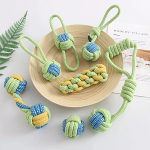 Jouets à mâcher pour chiens en corde de coton, robustes, durables, naturels, lavables, multicolores, pour la dentition et le jeu de la corde, vente en gros - Product Image 2