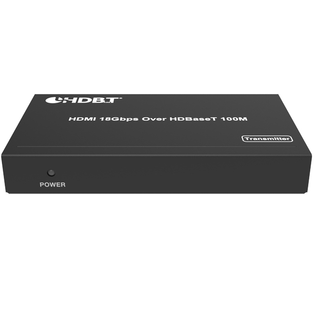 For 4K 18Gbps Over HDBaseT RJ45 Metal Extender with Bi-directional IR up to 100m for Home Theatre System
