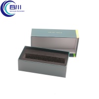 Caja de Regalo Exclusiva con Tapa de Papel Plateado Láser, Logotipo Personalizado, Color Festivo, Perfumada, para Cosméticos, Aceites, Cuidado de la Piel