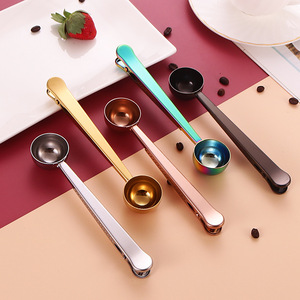 YOUNGTUO – cuillère à mesurer en acier inoxydable, 15 ml, avec clip, cuillère à café, style minimaliste, pratique pour le café, le lait en poudre - Product Image 1