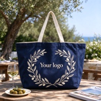 Sac fourre-tout personnalisé en toile de coton à longues poignées, réutilisable, imprimé vierge pour la promotion des achats