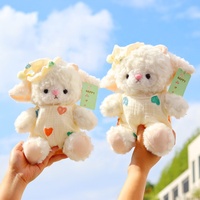 Boneka Domba Lucu Angela Baru, Boneka Mesin Cakar, Boneka untuk Anak dan Perempuan, Domba yang Menenangkan dengan Topi