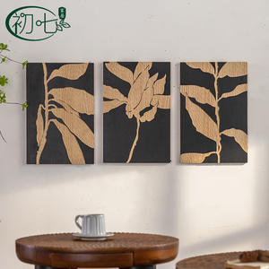 Cuadro Decorativo de Pared Estilo Antiguo con Relieve, Marco Rectangular de Madera Maciza, Grabado Artístico de Naturaleza Muerta para Decoración de Fondo de Sofá - Product Image 3