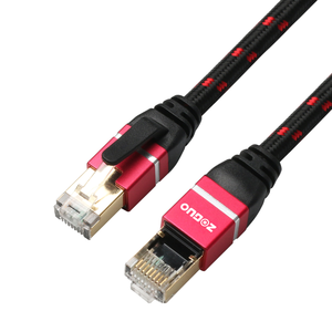 Nhà máy chất lượng cao cat8 mạng cáp 1m/5M <span class=keywords><strong>Ethernet</strong></span> LAN Cáp với 48 gam Băng thông hỗ trợ lên đến 2000MHz làm bằng đồng - Product Image 1