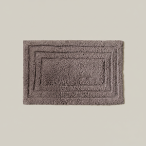 Tappetino da bagno in tessuto di cotone grigio chiaro Kalithea 60x40 cm (Dintex 04283) - Product Image 2