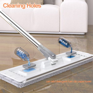 Tidytech Nhà Sạch Sản Phẩm Tiết Kiệm Không Gian 360 Xoay Tay Miễn Phí Lau Phẳng Và Xô Cho Sàn Làm Sạch - Product Image 6