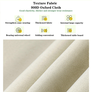 Tùy Chỉnh OEM Xách Tay Ngoài Trời Vườn Bãi Biển Gấp Cắm Trại Giỏ Hàng Hành Lý Tay Xe Đẩy Có Thể Gập Lại Thiết Kế Mua Sắm Công Cụ - Product Image 5