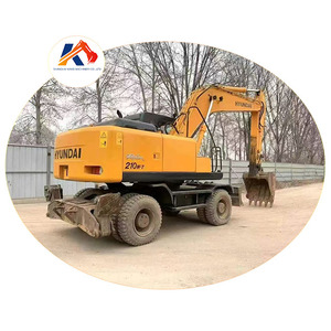 Excavadora de Ruedas Usada Hyundai R210W-7 de Alta Calidad, Proveedor Directo, Robex 210W-7 de Segunda Mano - Product Image 1