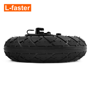 Roue arrière de scooter électrique, pneu plein, <span class=keywords><strong>frein</strong></span> à tambour, 200x50, roue en caoutchouc de scooter avec jante en aluminium - Product Image 4