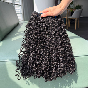 ผมบราซิลแท้ 100% แบบ Curly ขนาด 20 นิ้ว  แบบเย็บเรียบร้อย  สำหรับต่อผมแบบ Bouncy Weave  สำหรับผู้หญิง  แปลงโฉมทรงผมให้ดูทันสมัย - Product Image 3
