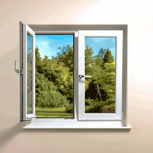 หน้าต่างบานเปิด UPVC เกรดพรีเมียม A++ กระจกสามชั้นเติมอาร์กอน ประหยัดพลังงาน กันเสียง เหมาะสำหรับห้องนอนในวิลล่าหรู - Product Image 2