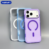 Funda Magnética para Teléfono VAWI B500 con Protección de Amortiguación de Aire, Acabado Esmerilado Antichoque para iPhone 17 18 Pro Max