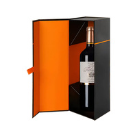 Carton rectangulaire rouge personnalisé et recyclable pour coffrets cadeaux de vin pour Noël – Meilleure boîte de Noël pour le réveillon