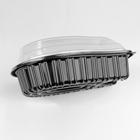 Hochwertige Einweg mahlzeit Gebratenes Huhn Verpackungs behälter Große Kunststoff-Fast-Food-Schale mit Deckel