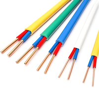YILAN Shandong BVVB Kupfer-Elektrokabel 3-adrig PVC-Isolierung Massiv Flach 1mm/1,5mm/2,5mm ISO9001/CCC Hausverkabelung 600V