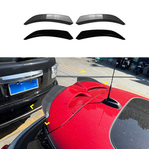 Mini Cooper JCW F55 F56 2014-24 Rear Trunk Ducktail Spoiler Piano Black Carbon Fiber Texture ABS 3m Tape Installation - Product Image 1
