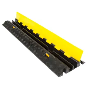 Diskon kabel ramp 2345 saluran hitam dan kuning, pelindung jalur berat