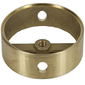OEM CNC Machined Brass large any Diameter 2 Side Holes round Ring Body base for wall lamps