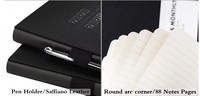Ningbo usine impression personnalisée haut de gamme poche d'affaires portable planificateur de cahier journal avec stylo et onglet diviseur et étui de livre