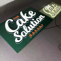 Letrero Luminoso LED de Acrílico con Logotipo Personalizado, Letrero Acrílico 3D para Exteriores con Iluminación Frontal LED, Logotipo Luminoso de Acrílico