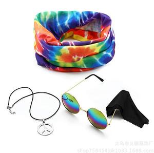 Ecoparty Costume hippie pour homme Ensemble gilet à franges Accessoire de costume Costume disco des années 70 - Product Image 4