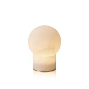 Nordic Minimalist Light Luxury Table Lamps Bedside Alabaster Decorative Table Light