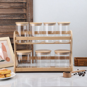 7-Piece <b>Kitchen</b> Storage Spice <b>Rack</b> Organizer for Cabinet Spice <b>Rack</b> Organizer Food Storage Containers with Lids - Product Image 3