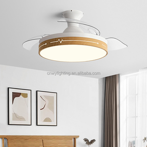 Có thể thu vào Blade Fan ánh sáng Combo Điều khiển từ xa, Reversible động cơ, năng lượng hiệu quả LED - Product Image 1