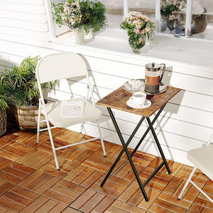 โต๊ะข้างแบบพับได้พร้อมดีไซน์อุตสาหกรรมโต๊ะด้านข้างแบบประหยัดพื้นที่สำหรับรับประทานอาหารบนโซฟา - Product Image 2