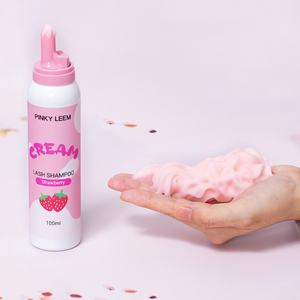 Limpiador de Pestañas en Crema Batida Pinky Leem, Personalizado, al por Mayor, Marca Privada, 100 ml, Blanco/Rosa, Champú para Extensiones de Pestañas - Product Image 4