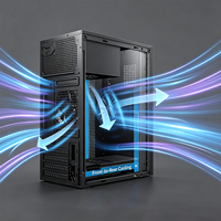 Casing PC Mini Tower MicroATX ITX Mendukung GPU Panjang & HDD 3.5 DIY Chassis Komputer Gaming Harga Pabrik Stok Tersedia