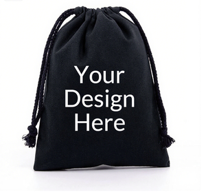 Pochette personnalisée en coton Sac à cordon en toile biologique avec logo - Product Image 4