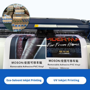 Vinilo Imprimible JiuJiu para Impresoras Regulares, 140g, Blanco Brillante/Mate, Impresión con Tinta Eco Solvente, Autoadhesivo - Product Image 3