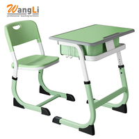 Ensemble bureau et chaise pour école primaire, mobilier pour enfants, ensemble bureau et chaise pour salle de jeux, ensemble bureau de formation avec tiroirs