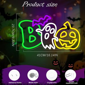 Halloween Letreros Neon LED indoor hanging ambient light shop <b>sign</b> wall decoration light entrance indicator light luminous <b>sign</b> - Product Image 2