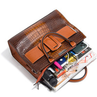 Ensemble de 3 pièces de sacs à main pochette crocodile personnalisés en bandoulière Ensemble de 3 sacs à main pour femmes Ensembles de sacs à main 3 pièces pour dame Sacs à main Sacs fourre-tout pour femmes