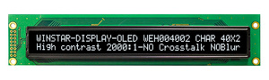 OLED-дисплей 40x2 5,85 дюйма WEH004002A, рабочая температура -40°C ° C+80 ° Промышленный прибор с диагональю экрана 5,85 дюйма - Product Image 2