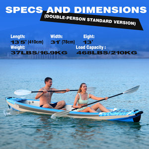 Spatium Nouveau <span class=keywords><strong>kayak</strong></span> US/Ru/<span class=keywords><strong>Eu</strong></span>/Au Entrepôt Livraison rapide <span class=keywords><strong>Kayak</strong></span> gonflable pour 2 personnes à vendre - Product Image 2