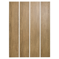 Carrelage Céramique Effet Bois Marron Noyer Motif Chevrons 200x1200mm Design Moderne - Léger, Texture Fine Gravée