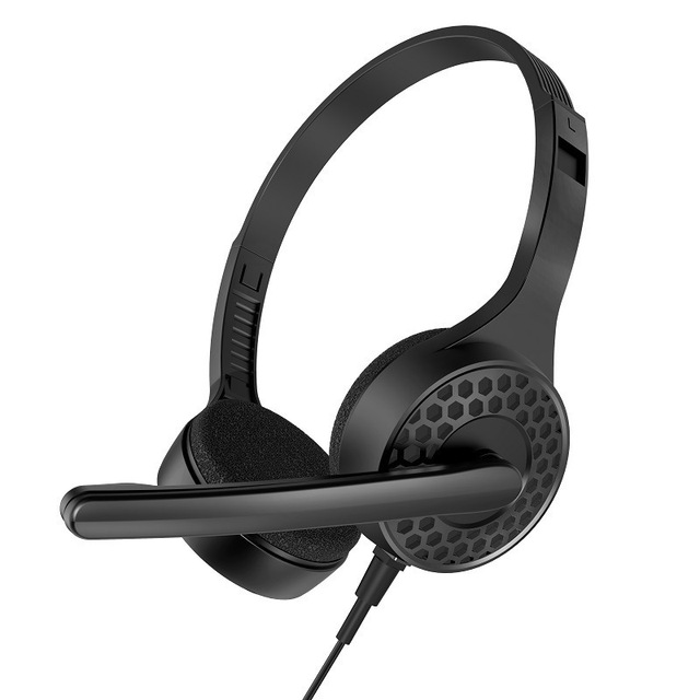 Wired 3.5mm Gaming Headset Over Ear with Mic, Lightweight Stereo Headphones for E-sports Call Center Daily Use Cheapest