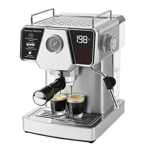 15 Bar pompa 2L su tankı süt köpürtücü değnek buhar Espresso Cappuccino Latte İtalyan kahve makinesi