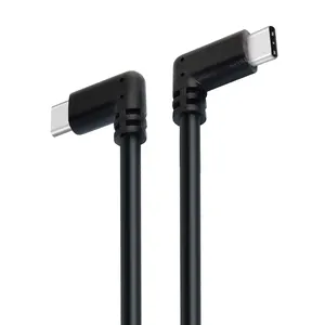 Usb c כבל 90 מעלות זווית ישרה 60w pd 3a טעינה מהירה usb 3.0 סוג c כדי להקליד c כבל USB