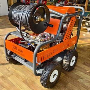 Lavadora de chorro hidráulica diésel de alta presión LC 2900psi, 41lpm, drenaje automático, nueva condición, máquina de limpieza de tuberías de aguas residuales, bomba - Product Image 1