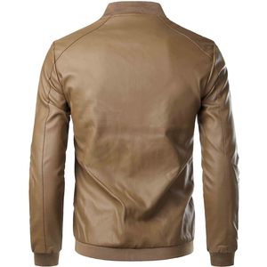 Chaqueta de cuero para hombre de ropa informal a precio razonable, chaqueta de cuero para hombre de la mejor calidad, chaqueta de cuero genuino para hombre - Product Image 4