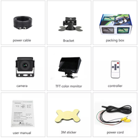 ZYX étanche filaire sauvegarde 360 système de caméra de voiture caméra alimentée 4 canaux avec fonction vidéo Bus/camion/vr