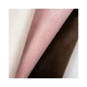 Kain bulu kelinci lembut grosir kelas menengah ke tinggi kain bulu kelinci kualitas baik untuk tekstil rumah/garmen/karpet