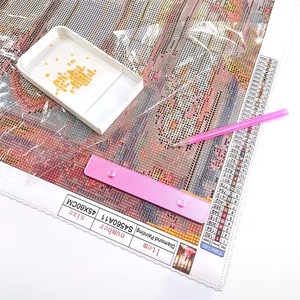 Diamond Painting Alignment Ruler Rectangle 12x12x1 Diy Craft Tool For Diamond Art - Product Image 2